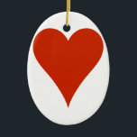 Plain Heart Ceramic Ornament<br><div class="desc">A simple heart says so much.  Add your own text for a personal message!  Perfect for SVG cuts or printing your own Valentines.</div>