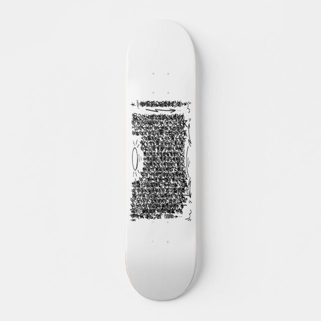 Plain "Heart Sutra Shakyo" Deck Skateboard (Front)