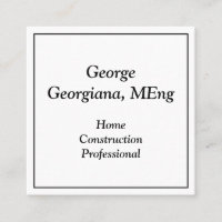 Plain Home Construction Professional Profile Card
