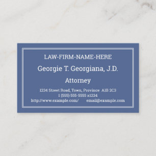 Plain, Humble Business Card