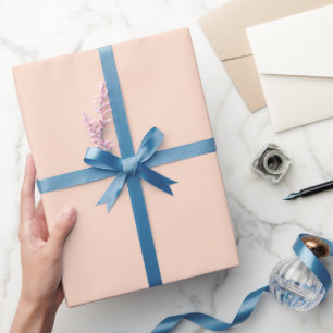 Plain Ivory Glow Peach Colour Shade Tone Wrapping Paper