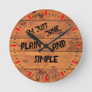 'Plain Jane' wall clock