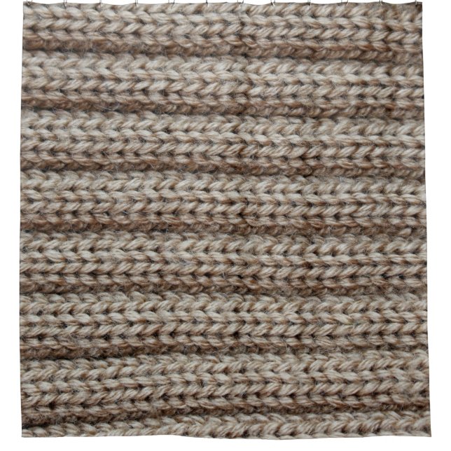 Plain knitted fabric, brown texture. (Front)