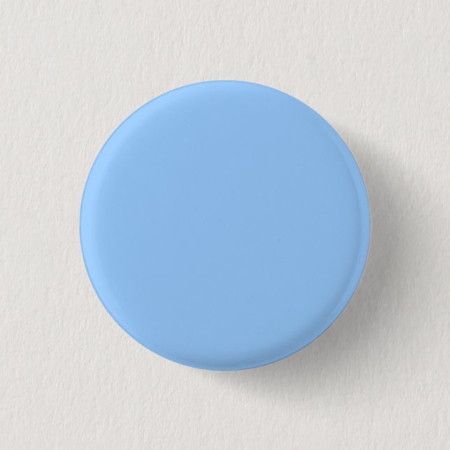 Plain Light Blue Background. 1 Inch Round Button (Front)