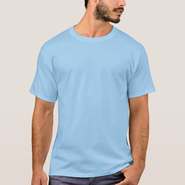 Plain Light Blue Customizable Mens T Shirt Zazzle