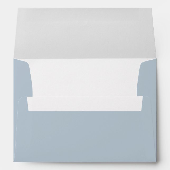 Plain Light Dusty Blue Envelope (Back (Bottom))