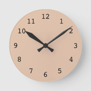 Plain light orange clock