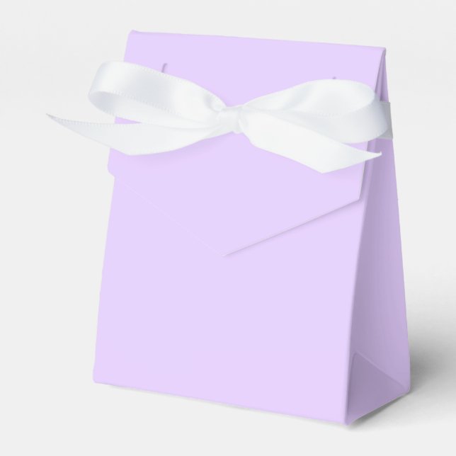 Plain Lilac Background Favor Box (Front Side)