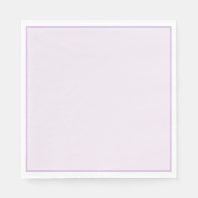 Plain lilac paper napkins (Front)