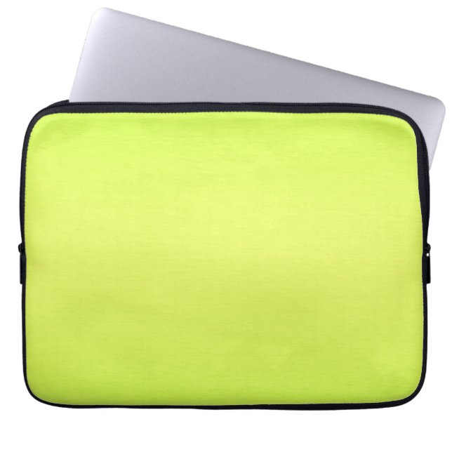 Plain Lime Background Laptop Sleeve (Front)