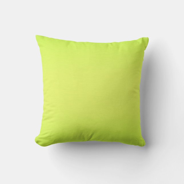 Plain Lime Background Throw Pillow (Front)