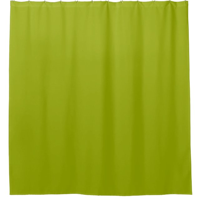 Plain Lime Green Shower Curtain (Front)