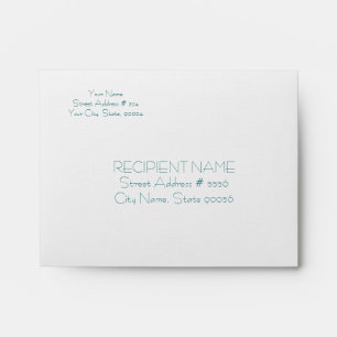 Plain Linen Envelope -Customizable Adreses