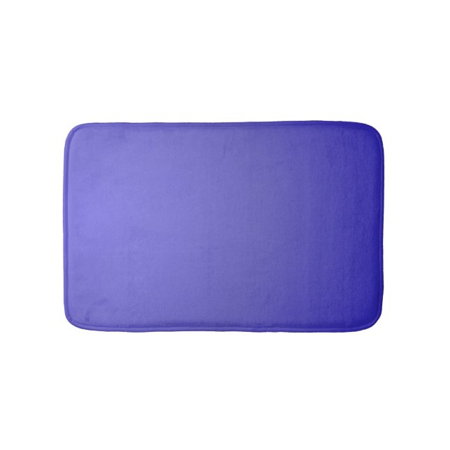 Plain Lotus Blue Bath Mat (Front)
