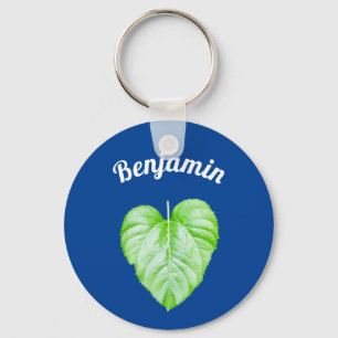 Plain lovely leaflet  keychain
