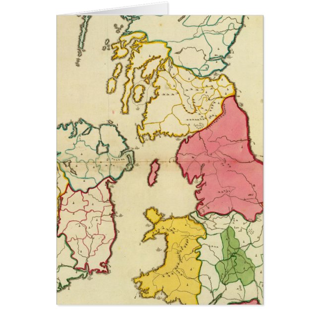 Plain map British Islands (Front)