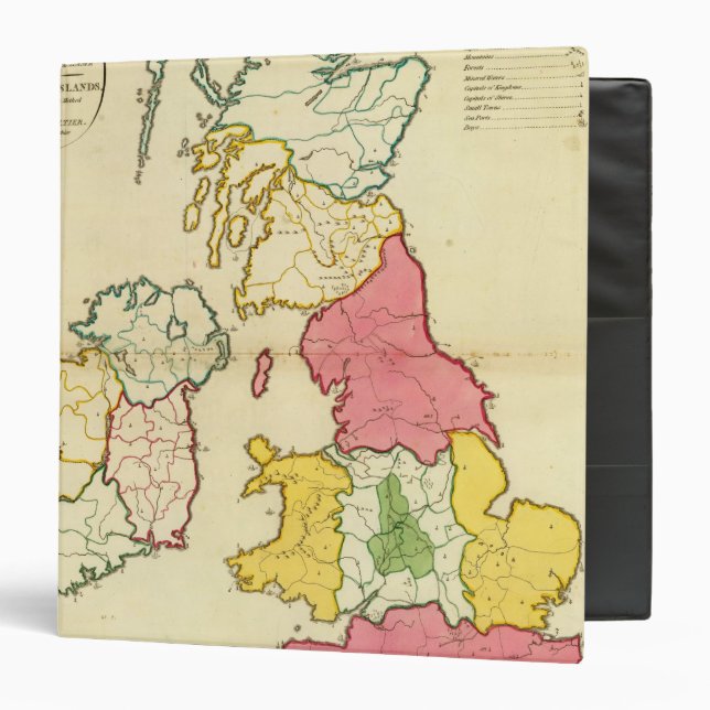 Plain map British Islands Binder (Front/Inside)
