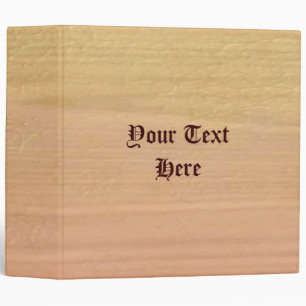 Plain Maple Wood Avery Binder