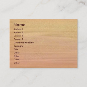 Plain Maple Wood Business Card