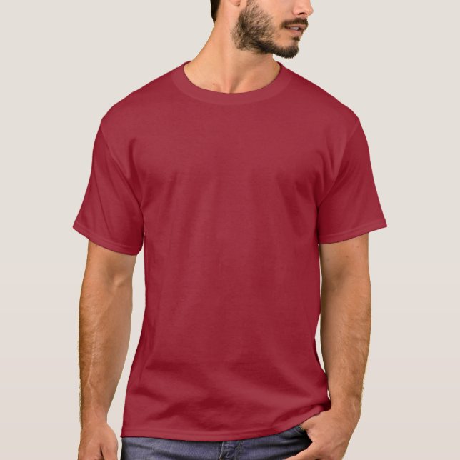 Plain Maroon > Mens  Basic Dark TShirt (Front)