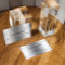Plain Metallic Faux Silver Stainless Steel Look
