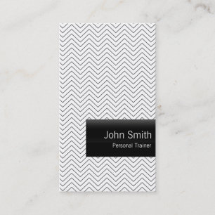 Plain Minimal Chevron Trainer Business Card