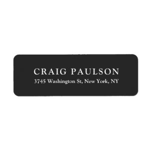 Plain Minimalist Elegant Classical Dark Grey
