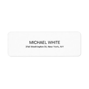 Plain Modern Black & White Minimalist