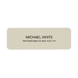 Plain Modern Minimalist Elegant Customized