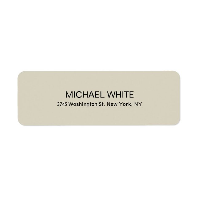 Plain Modern Minimalist Elegant Customized (Front)