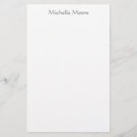 Plain Modern Minimalist Name Personalized