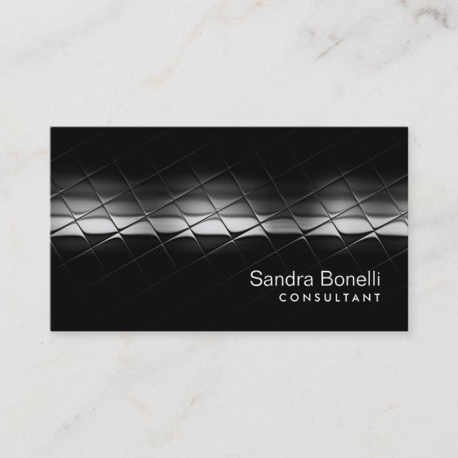 Plain Modern Professional Consultant Business Card (Front)