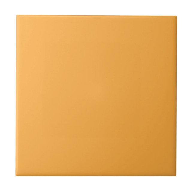 Plain Modern Yellow Orange Color Tile (Front)