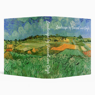 Plain Near Auvers by Vincent van Gogh Binder
