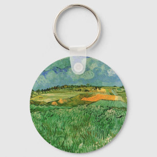 Plain Near Auvers by Vincent van Gogh Keychain