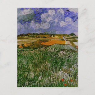 Plain Near Auvers, Van Gogh Fine Art Postcard
