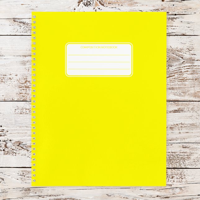 Plain Neon Spiral Composition School Notebook (Creator Uploaded)