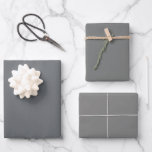 Plain Nevada Nickel Old Silver Grey Shades 3 Tones Wrapping Paper Sheet<br><div class="desc">Discover the captivating beauty of our Grey Shades collection! Immerse yourself in the subtlety of Nevada, embrace the understated elegance of Nickel, and command attention with the sophistication of Old Silver in this 3 grey tones collection. Get ready to elevate your celebrations with a touch of timeless allure using our...</div>
