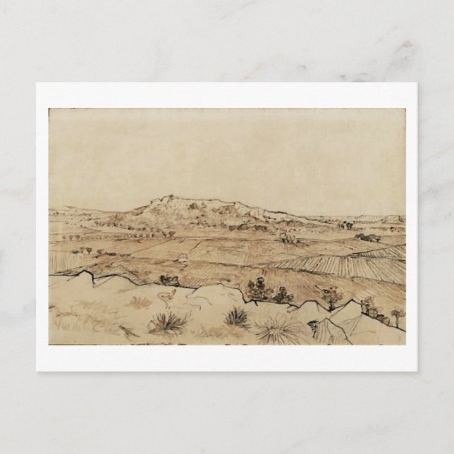 Plain of La Crau, Vincent van Gogh Postcard (Front)