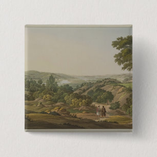 Plain of Olympia, plate 6 from Part 1 of 'Views in 2 Inch Square Button