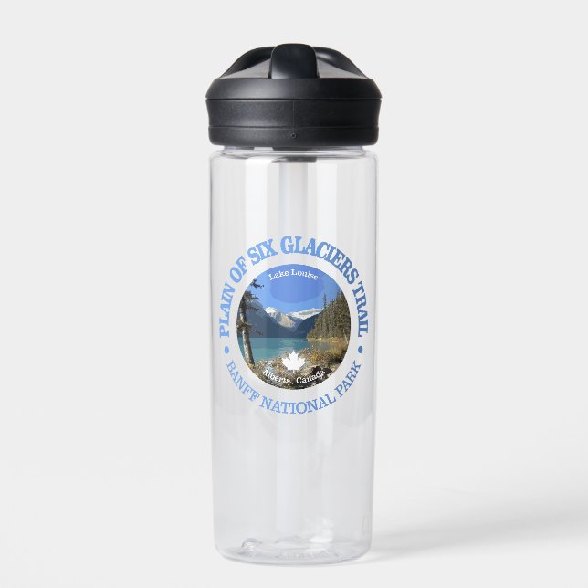 Plain of Six Glaciers Trail (rd) Water Bottle (Front)