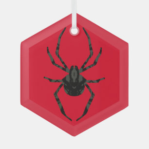 Plain Old Spider Glass Ornament
