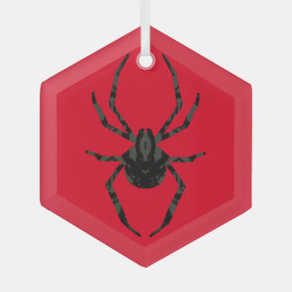 Plain Old Spider Glass Ornament