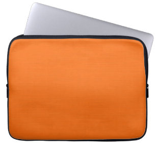 Plain Orange Background Laptop Sleeve