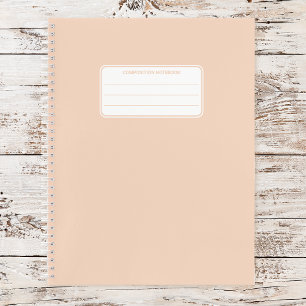 Plain Pastel Color Minimalist Notebook