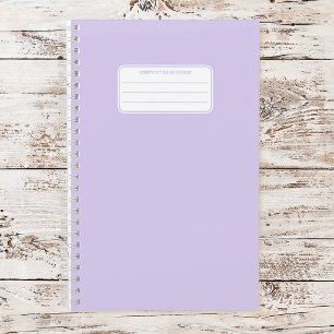Plain Pastel Color Minimalist Notebook