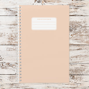 Plain Pastel Color Minimalist Notebook