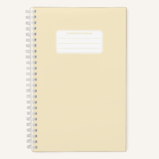 Plain Pastel Color Simple Notebook