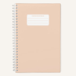 Plain Pastel Color Simple Notebook