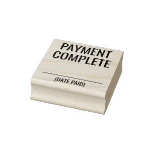 Plain "PAYMENT COMPLETE" Rubber Stamp